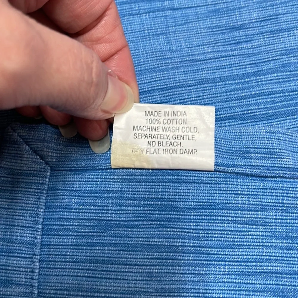 Crate & Barrel Lamont Runner in Light Blue